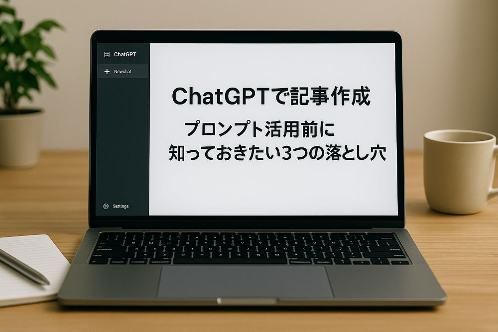 ChatGPTで記事作成|プロンプト活用前に知っておきたい3つの落とし穴